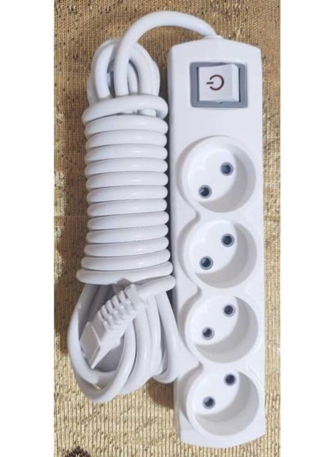 Portable power strip, includes 4 sockets (outlets) - 4 sockets (5 meters) 3500 watts - Türkiye