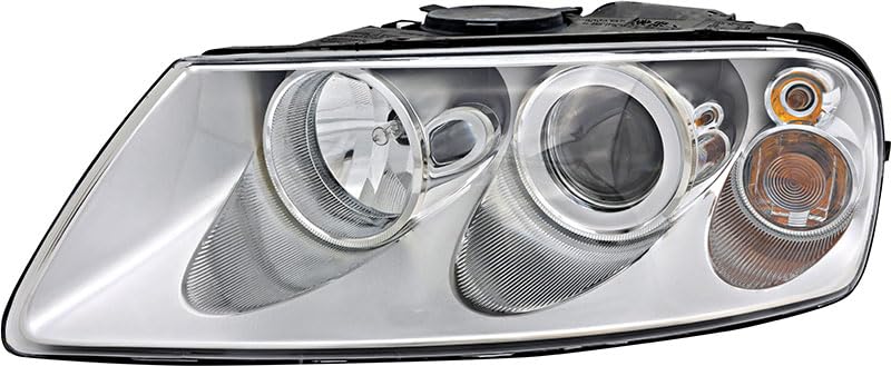 JP Auto Compatible with Volkswagen Touareg Headlight Lamp 2004 2005 2006 2007 Halogen Driver Left Side