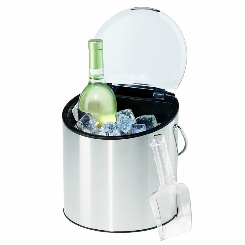 Oggi OGGI Wine & Ice Bucket- Ice Bucket with Lid & Ice Scoop, Wine Chiller Bucket, Tabletop Wine Chiller Holds 2 Bottles, Bar Set is Great Addition to Bar Cart or Home Bar Accessories, 4-Quart  - Image 4