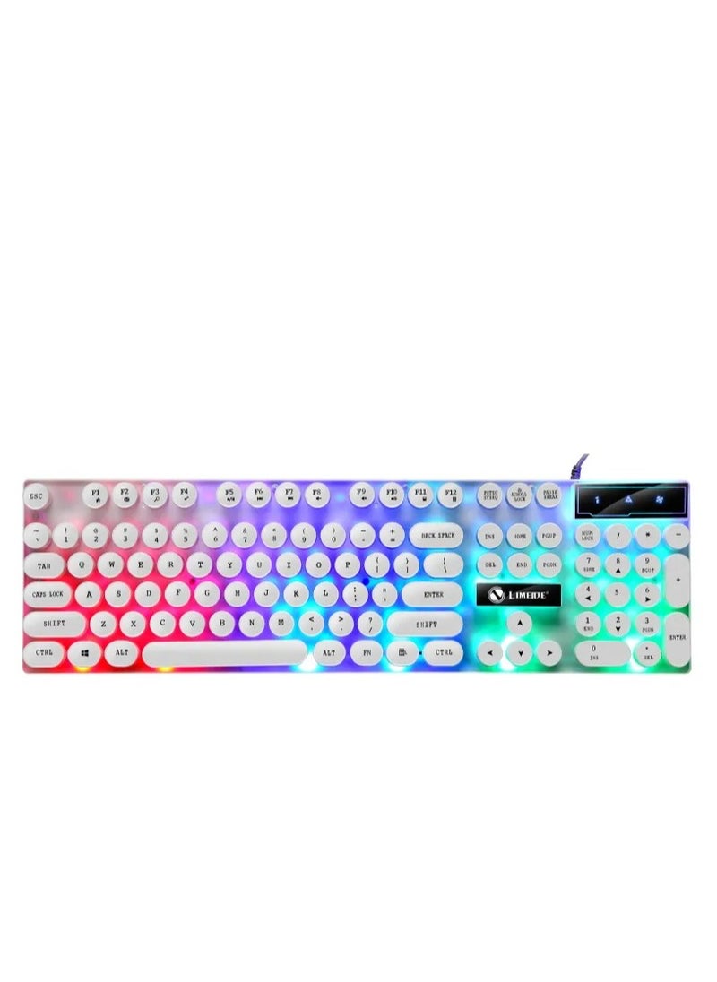Lemeide Round Key Mechanical Backlight Wired Gaming Keyboard  - Image 2