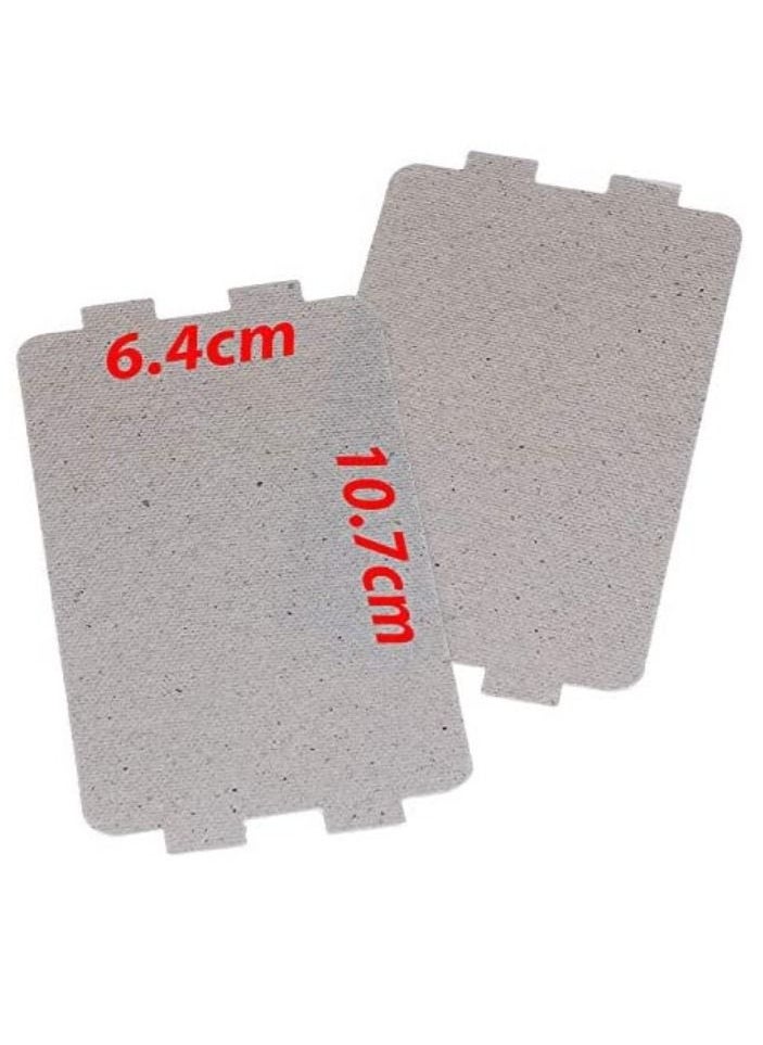 Rubik Large Microwave Waveguide Cover Plates MICA Sheet for Microwave Oven Filter Pre-cut (10.7x6.4cm) Pack of 2pcs  - Image 1