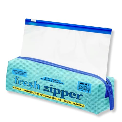 GREENTWISH Fresh Zipper (Pack of 30) Multi-Purpose Storage Slider Bags | Reusable Ziplock Pouch | BPA Free Plastic, Vegetable Bag for Fridge | Size: Extra Large (12 x 14 Inch) - Image 1