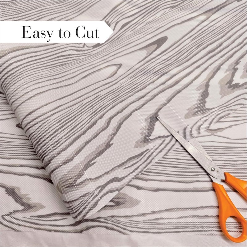FESTIGO Multipurpose 45cm x 5m Waterproof EVA Anti Slip Mat for Kitchen Bathroom Cabinet Kitchen Drawer Shelf Mats Roll NonSlip Fridge Mat Table Mat 45cm x 5 Metres Roll White and Black - Image 3