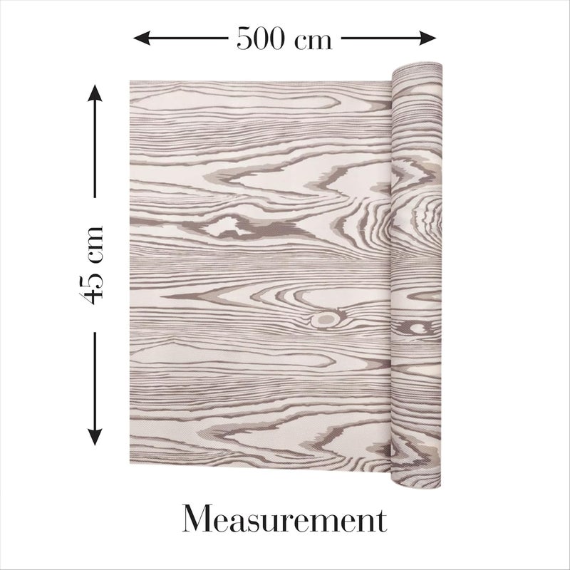 FESTIGO Multipurpose 45cm x 5m Waterproof EVA Anti Slip Mat for Kitchen Bathroom Cabinet Kitchen Drawer Shelf Mats Roll NonSlip Fridge Mat Table Mat 45cm x 5 Metres Roll White and Black - Image 5