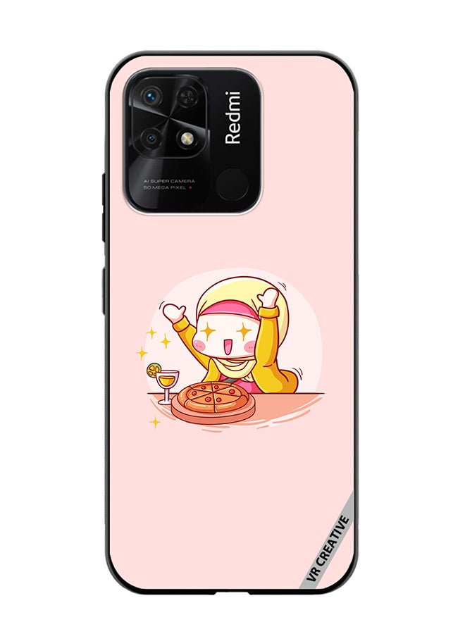 VR CREATIVE Protective Case Cover For Xiaomi Redmi 10C Cute Hijabi Babe Design Multicolour - Image 1