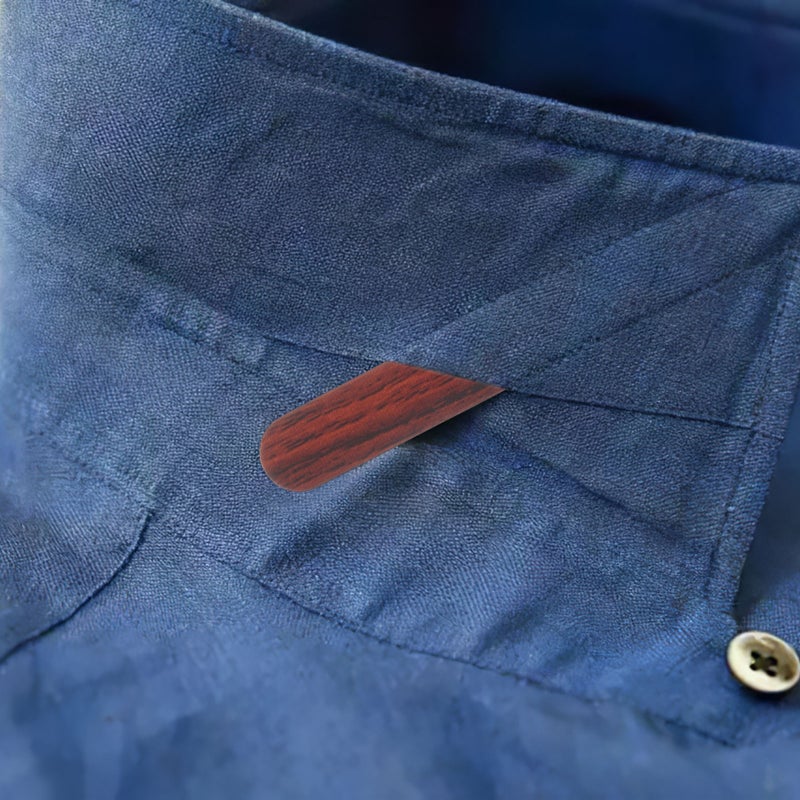 👕 قمصان رسمية مع دعامات طوق بنمط حبوب الخشب لتعزيز الثبات لمختلف أنواع الطوق - Image 5