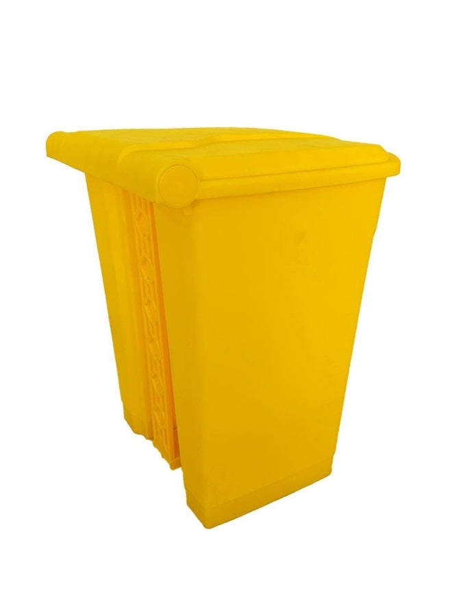 AKC Garbage Trash Can with Centre Pedal, High Density Polyethylene (HDPE) Heavy-Duty Plastic Bins (YELLOW, 68 Liters) - Image 3