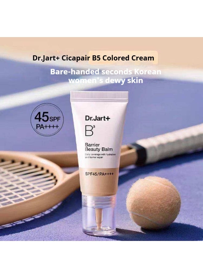 دي آر. جارت+ كريم جمال الحاجز B3 من دكتور جارت، واقي شمس SPF45 PA، مرطب ملون بمزيج فيتامين ب (B3، B5، B6)، كريم بي بي كوري للترطيب وتغطية خفيفة، 30 مل - Image 3