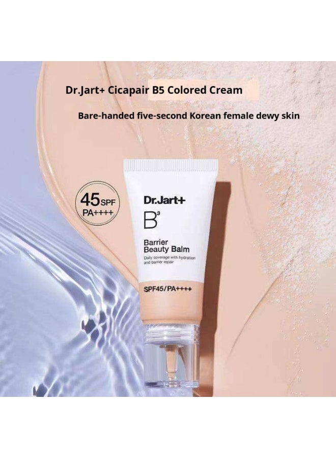 دي آر. جارت+ كريم جمال الحاجز B3 من دكتور جارت، واقي شمس SPF45 PA، مرطب ملون بمزيج فيتامين ب (B3، B5، B6)، كريم بي بي كوري للترطيب وتغطية خفيفة، 30 مل - Image 1