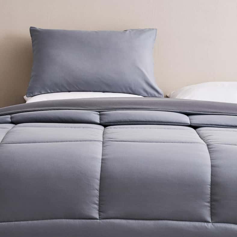 Pan Home طقم لحاف قابل للعكس للبالغين - فضي/رمادي - Image 2