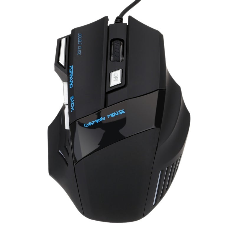 3200 DPI 7 Button 7D LED Optical USB Wired Gaming Mice for Laptop PC Professional Gamer Adjustable Black - Image 5