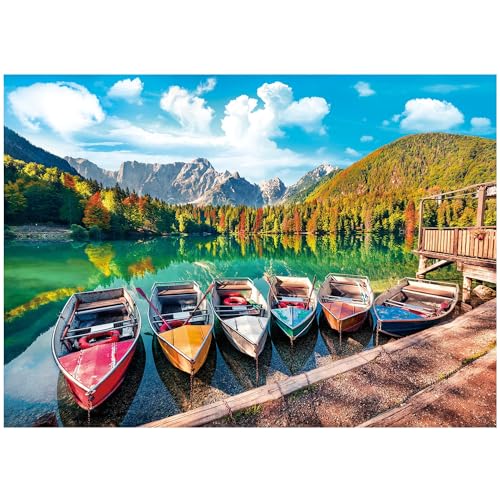 BenBen 1000 Piece Puzzle for Adults Jigsaw Puzzles with Letters on Back Fusine Lake Challenging Puzzle for Game Night Home Dcor - Image 1