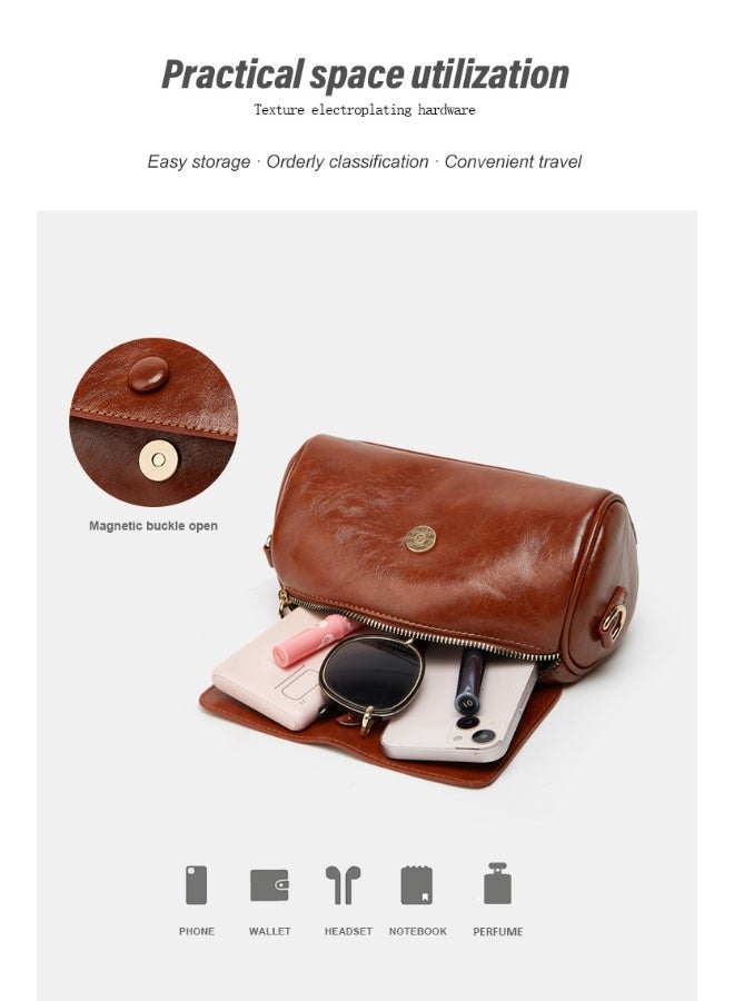 xozgdovg Fashionable Crossbody Bags For Women Small Over The Shoulder Saddle Purses And Cross Body Handbags For Travelling Shopping  - Image 4