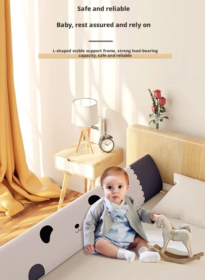 بيوينتي القابلة للتشوه سرير الأطفال الصغار السكك الحديدية, سلامة سرير الطفل السكك الحديدية الحرس, 1pc واحد الجانب ناعم منشور سرير حامي السكك الحديدية, القابلة للتعديل للأطفال سرير الحرس السكك الحديدية لسرير التوأم / الملكة / الملك - Image 3