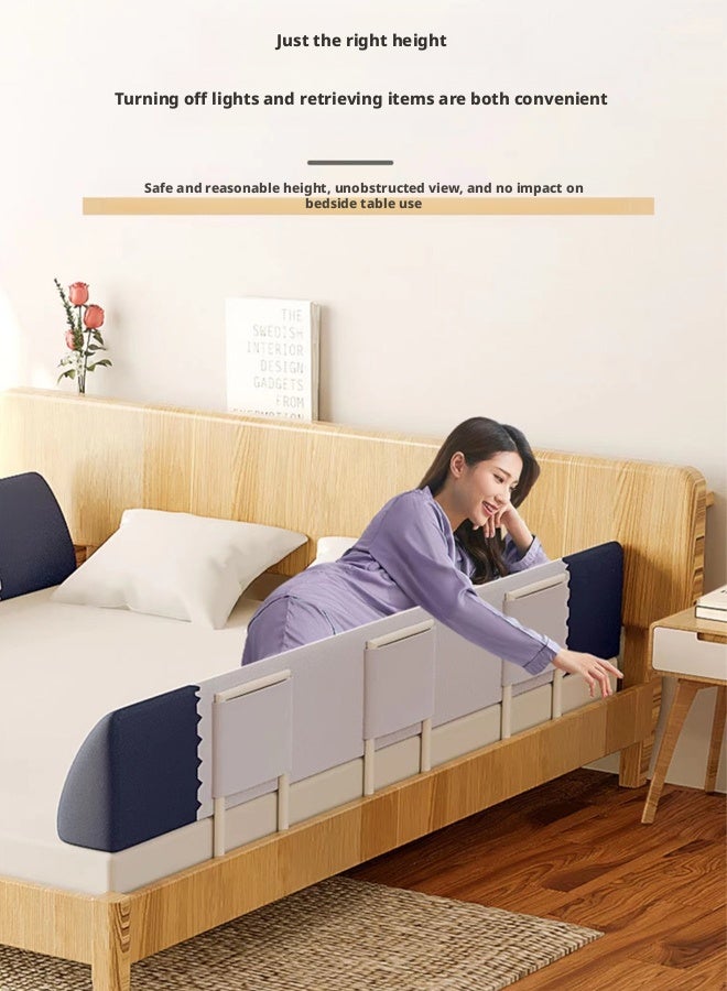 بيوينتي القابلة للتشوه سرير الأطفال الصغار السكك الحديدية, سلامة سرير الطفل السكك الحديدية الحرس, 1pc واحد الجانب ناعم منشور سرير حامي السكك الحديدية, القابلة للتعديل للأطفال سرير الحرس السكك الحديدية لسرير التوأم / الملكة / الملك - Image 4