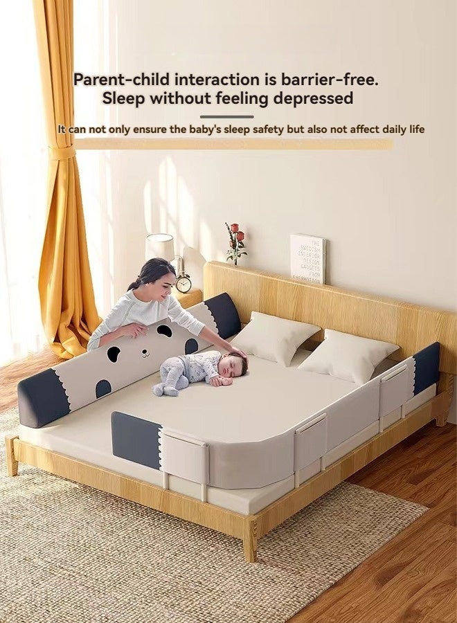 بيوينتي القابلة للتشوه سرير الأطفال الصغار السكك الحديدية, سلامة سرير الطفل السكك الحديدية الحرس, 1pc واحد الجانب ناعم منشور سرير حامي السكك الحديدية, القابلة للتعديل للأطفال سرير الحرس السكك الحديدية لسرير التوأم / الملكة / الملك - Image 5