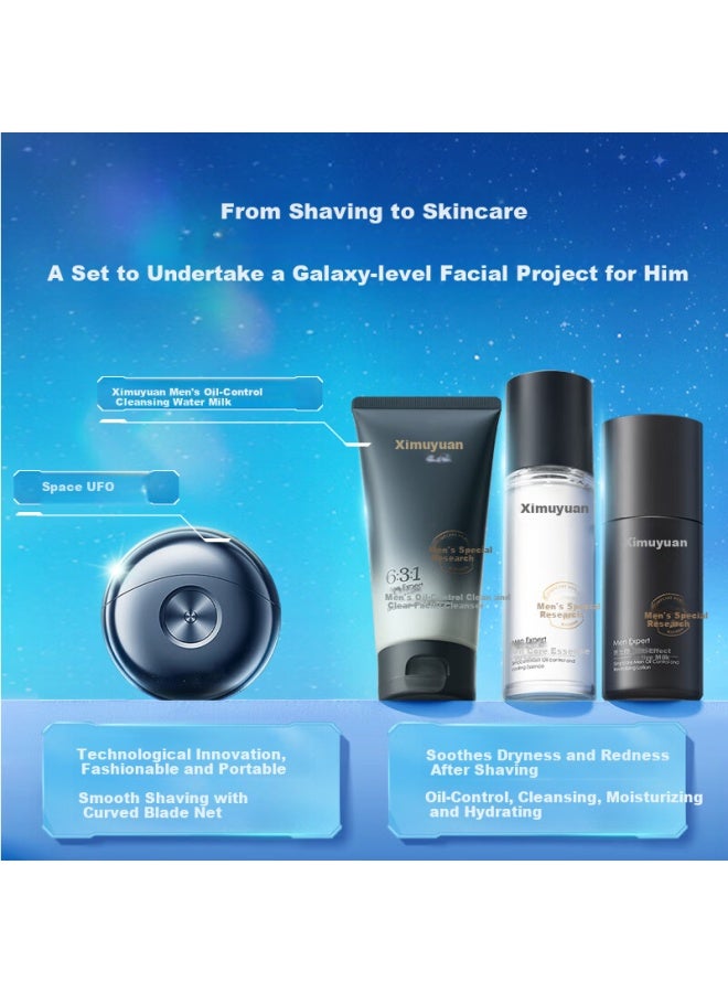 Flyco X Xi Mu Yuan Portable Men's Electric Shaver Fs891 Shaving Razor Birthday Valentine's Day Gift For Boyfriend Husband Father - Co-branded Gift Box - Image 2