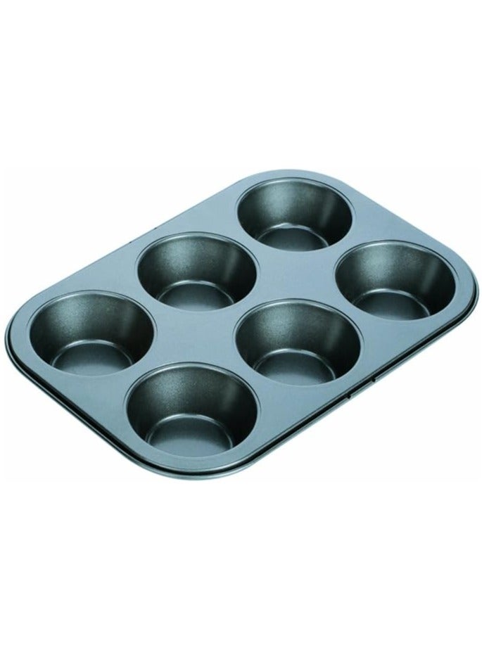 tescoma Delicia Non-Stick Muffin Pan – 6-Cup Baking Tray for Cupcakes & Muffins – Heavy-Duty Carbon Steel Bakeware  - Image 1