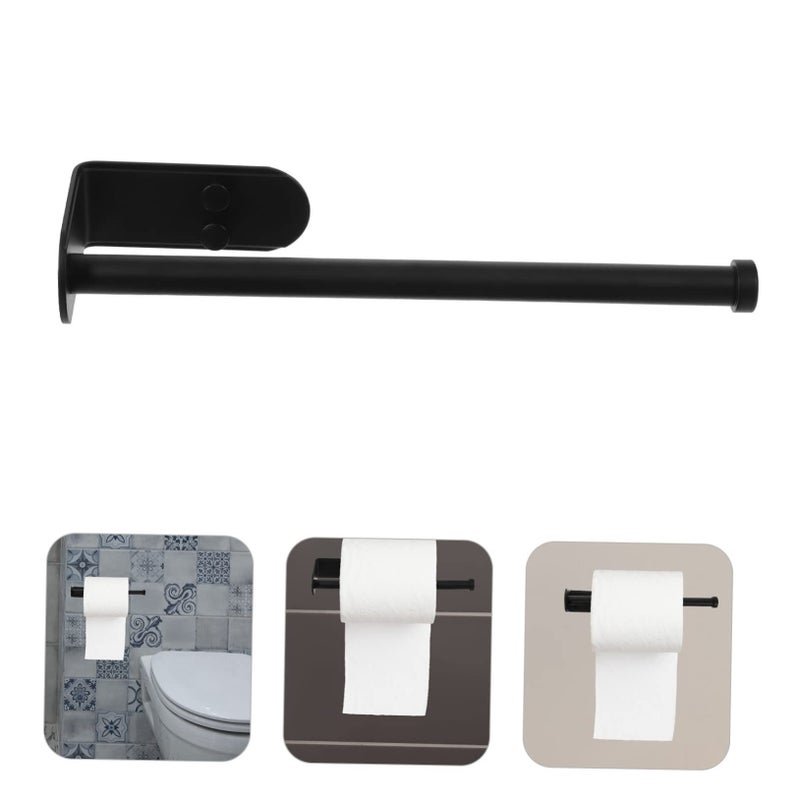 Wall Mounted Paper Towel Holder Stainless Steel Kitchen Bathroom Space Saving Rack - Image 5