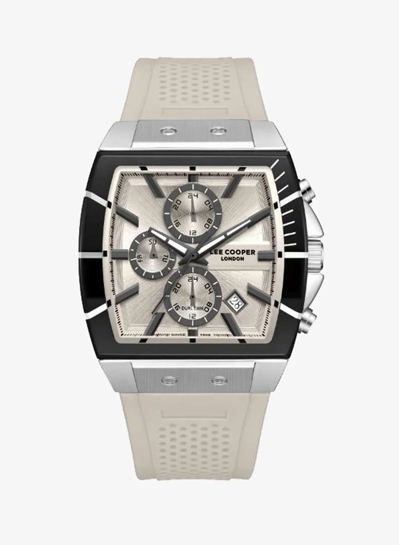 لي كوبر Men's Silicone MULTIFUNCTION Watch LC08399.366 - 41×49.5 mm