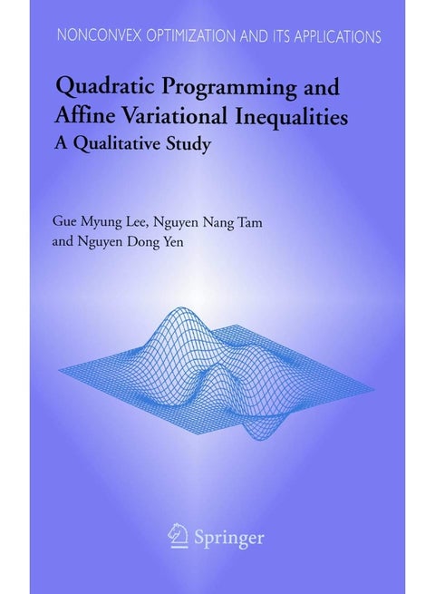 Quadratic Programming and Affine Variational Inequalities: A Qualitative Study