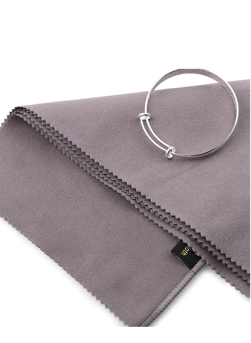 2 PCS Double-Sided Jewelry Cleaning Cloths - 100% Cotton, Large Size for Gold, Silver & Platinum Jewelry Care - Image 5