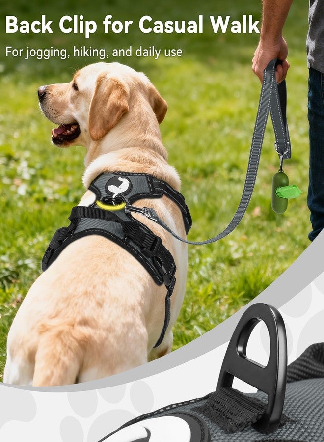 Joytale No Pull Dog Harness for Extra Large Dogs, Reflective Pet Vest with Front Clip, Adjustable Soft Padded Harnesses with Easy Control Handle for Training and Walking, Gray, XL - Image 4