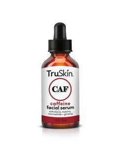 TruSkin TruSkin Caffeine Face & Eye Serum - Energizing 5% Caffeine Serum with EGCG - Dark Circles Under Eye Treatment with Niacinamide Matcha and Ginseng - Reduce Eye Puffiness in 60 Days, 1 Fl Oz  - Image 1