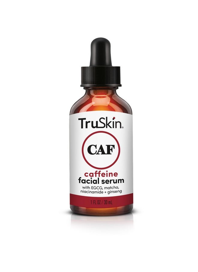 TruSkin - TruSkin Caffeine Face & Eye Serum - Energizing 5% Caffeine Serum with EGCG - Dark Circles Under Eye Treatment with Niacinamide Matcha and Ginseng - Reduce Eye Puffiness in 60 Days, 1 Fl Oz - Image 1
