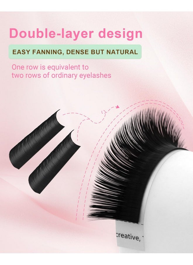 NAGARAKU NAGARAKU Easy Fan Eyelash Extensions Volume Lash 0.07 D curl 8-15mm Mix Tray Rapid Blooming Faux Mink Cluster For Beginners Soft Professional Lash Supplies  - Image 4