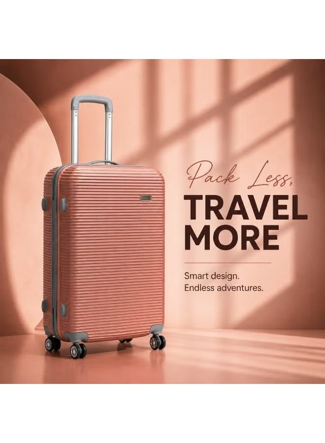 28 Inch Trolley Travel Suitcase with Spinner Wheels, Durable Hard Shell ABS Luggage, Large Capacity Checked Baggage for Business and Vacation Travel - Image 1