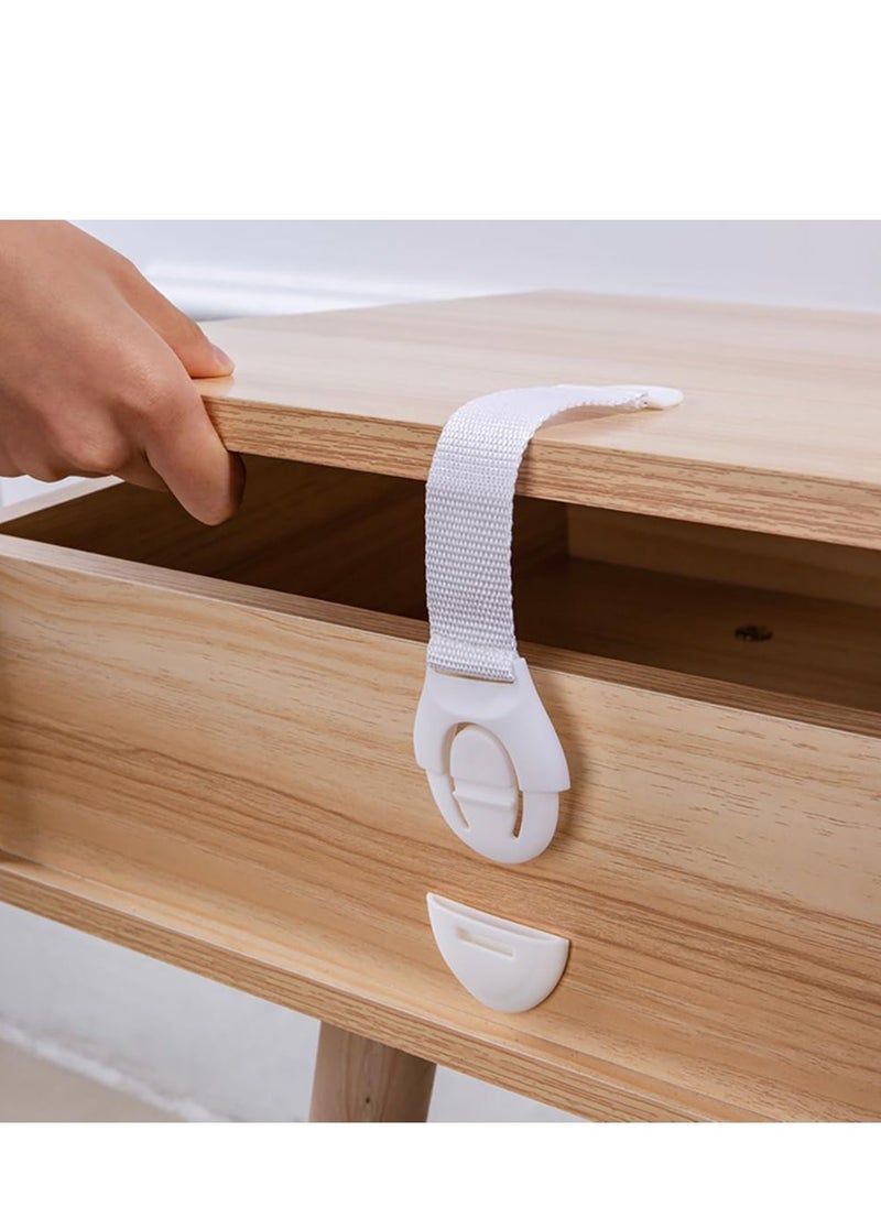 Plan A - Child Safety Lock, Multi-Use Child Safety Lock, Suitable for Cabinets, Drawers, Refrigerators, Windows, Strong Adhesive for Easy Installation, No Drilling, Child Safety Lock (20cm, 1pcs) - Image 1