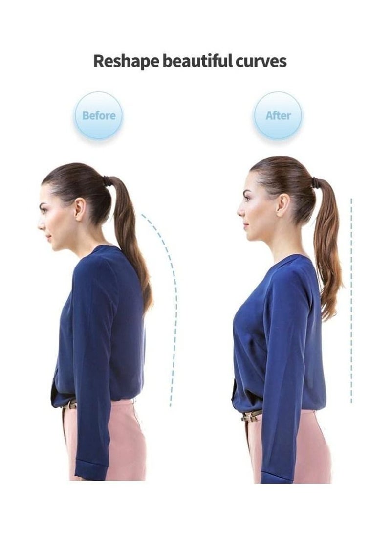 SYOSI Adjustable Posture Corrector Upper Back Brace Helps Relieve Back Strain, Slouching Text Neck, Eight Points Of Support, One Size Fits Most  - Image 2