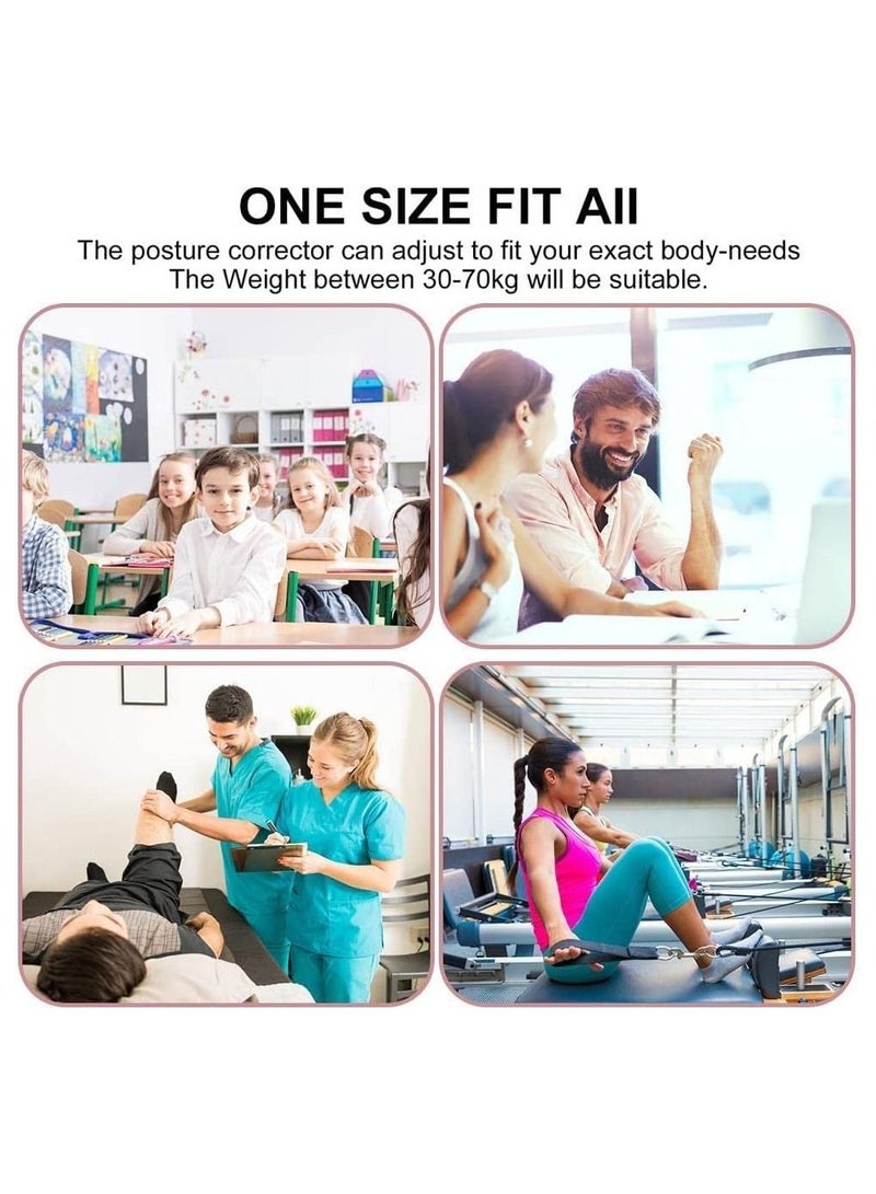 SYOSI Adjustable Posture Corrector Upper Back Brace Helps Relieve Back Strain, Slouching Text Neck, Eight Points Of Support, One Size Fits Most  - Image 4
