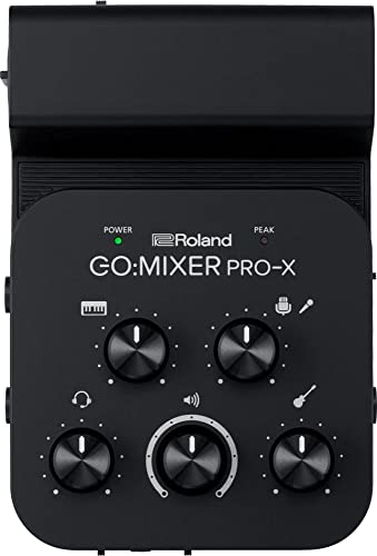 ROLAND GO:MIXER PRO-X Audio Mixer for Smartphones, Connect and Mix up to 7 Audio Sources, Add Studio Quality Audio to your Social Content and Livestreams, Compatible with iOS and Android devices - Image 1