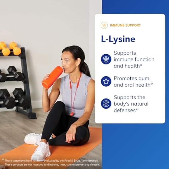 Pure Encapsulations L-Lysine - Essential Amino Acid Supplement for Immune Support & Gum, Lip Health* - with L-Lysine HCl - 90 Capsules - Image 3