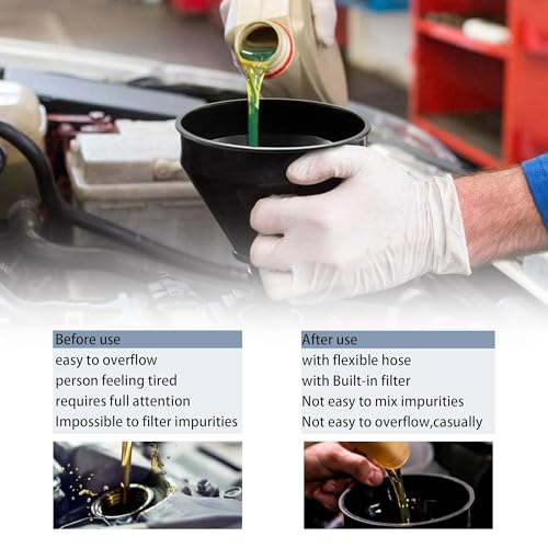 Inditrust 2 in 1 Plastic Funnel Can Spout for Oil | Water | Fuel | Petrol | Diesel | Gasoline for Cars | Bikes | Trucks - Image 5