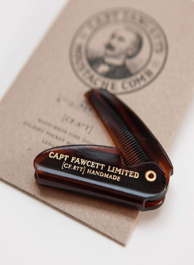 CAPTAIN FAWCETT Captain Fawcett Mustache Comb (87T), 400 g (Pack of 1), Plastic, Fine, Marrón for Men - Image 2