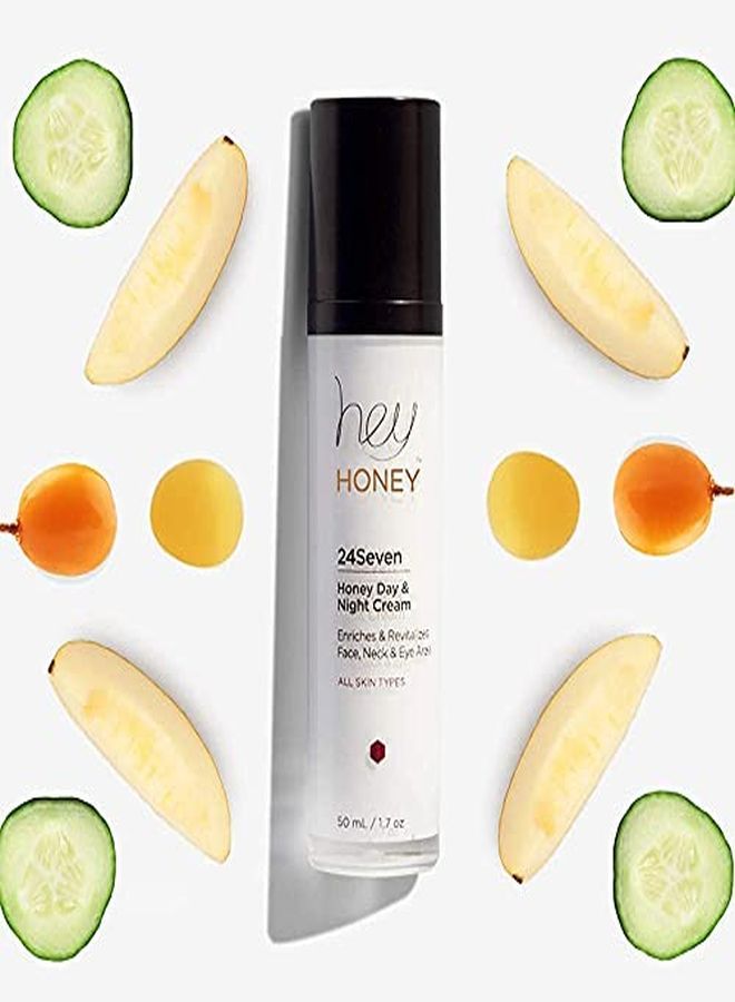 Hey Honey 24Seven Honey Day And Night Moisturizing Cream For Face, Neck & Eye Area | Rich ProBeautifulAging Intensely Hydrate And Reduce The Appearance Of Fine Lines And Wrinkles | 1.7 Oz - Image 5