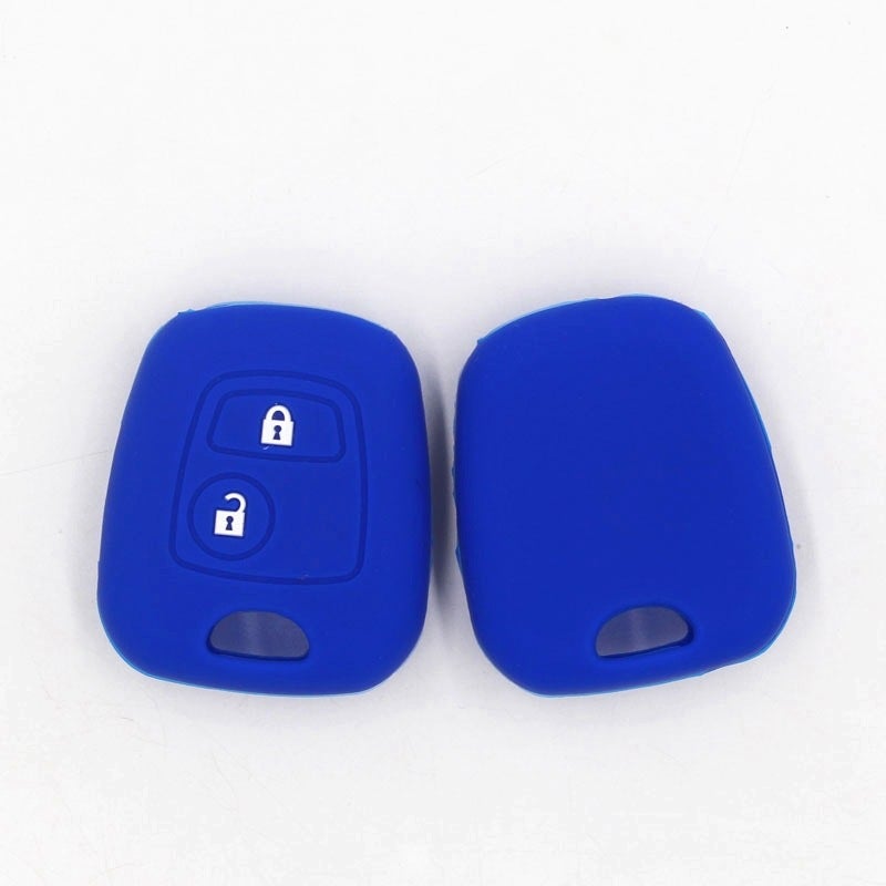 Suitable For Renault Straight Plate 2 Key Luminous Environmental Protection Silicone Car Key Case Protective Cover Manufacturers Without Car Logo - Image 2