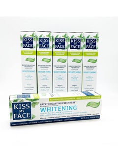 Kiss My face Kiss My Face Toothpaste Whitening Cool Mint 4.5 Ounce (Flouride-Free) (133ml) (6 Pack)  - Image 1
