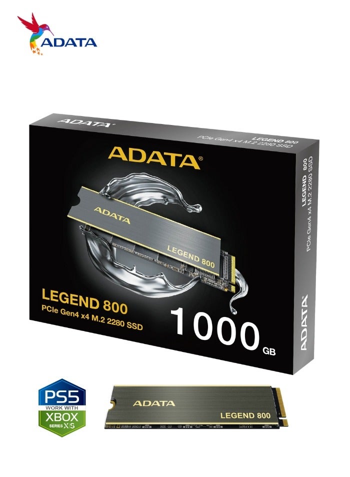 ADATA LEGEND 800 1000 GB Solid State Drive NVMe SSD PCIe Gen4x4 M.2 2280 for Laptop Desktop PS5 XBOX - Image 2