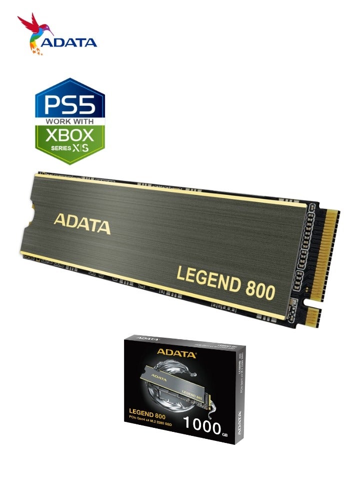 ADATA LEGEND 800 1000 GB Solid State Drive NVMe SSD PCIe Gen4x4 M.2 2280 for Laptop Desktop PS5 XBOX - Image 5