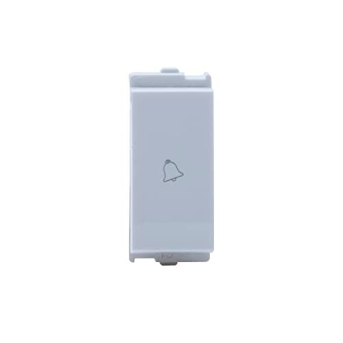 Wipro Northwest Venia 6A Bell Push, White (pack of 10) - Image 1