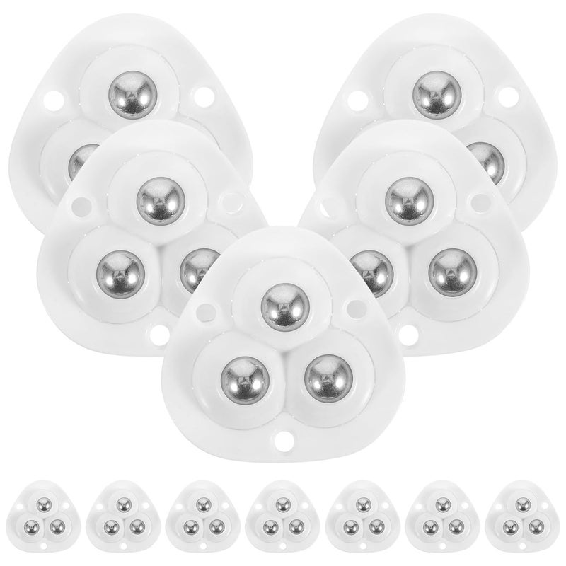 12Pcs Adhesive Mini Caster Wheels Swivel Pulley Silent Smooth Rolling Scratch Resistant - Image 1