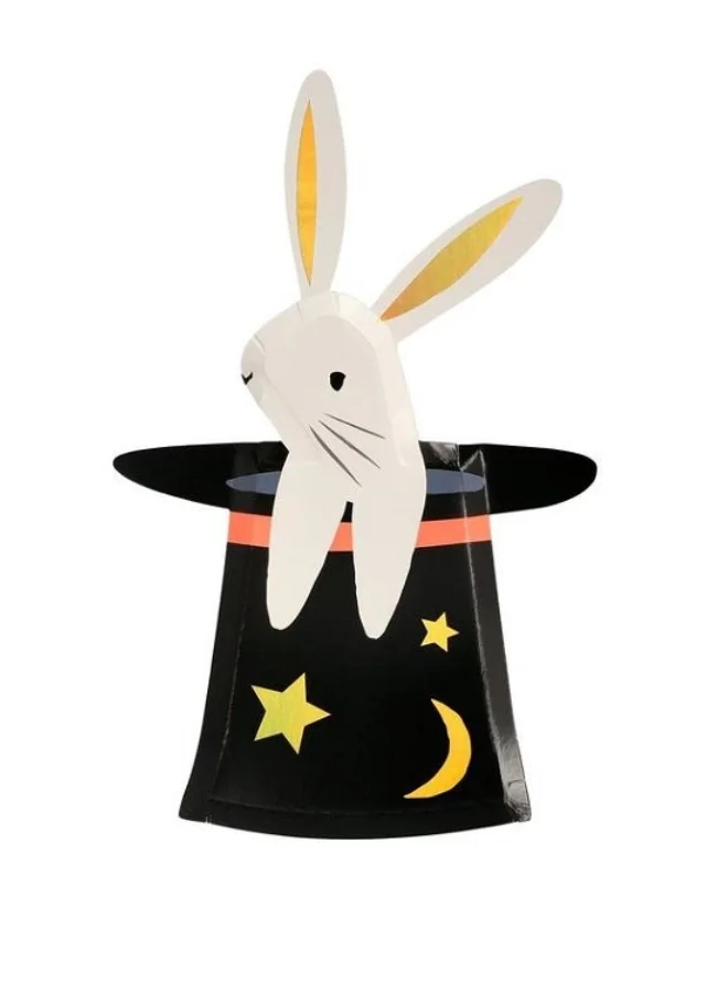 Meri Meri Bunny In Hat Shaped Plates