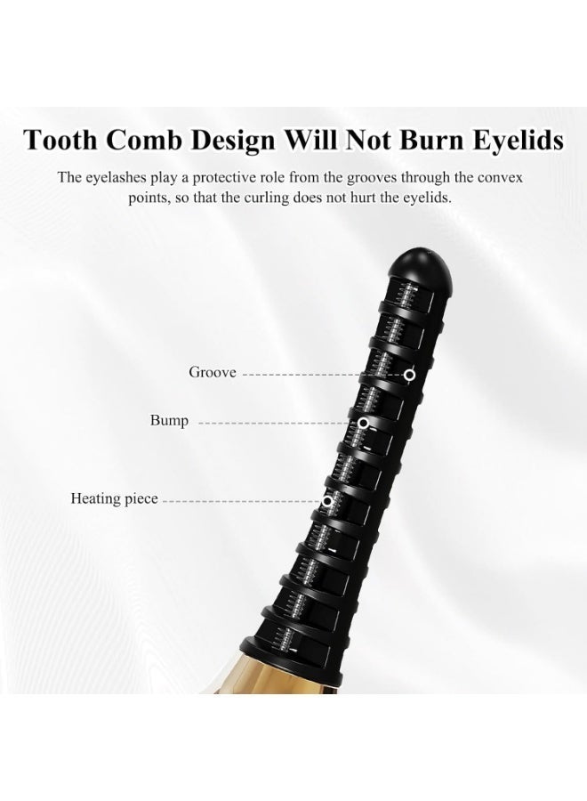 اداة تجعيد الرموش الساخنة، 15 ثانية، تسخين سريع، 3 اوضاع تسخين، اداة تجعيد، تدوم طويلا مع شاشة LED، نوع Cبيشحن تايب سي - Image 4