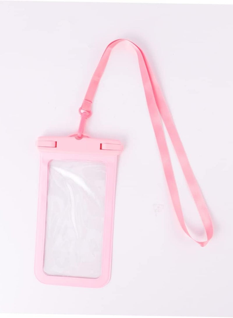 Raxoom Touch Screen Waterproof Phone Bag Storage Pouch Mobile Pouch Cellphone Dry Pouch Bag Phone Case Cell Phone Bag Universal Waterproof Case Waterproof Bags for Beach Pink  - Image 4