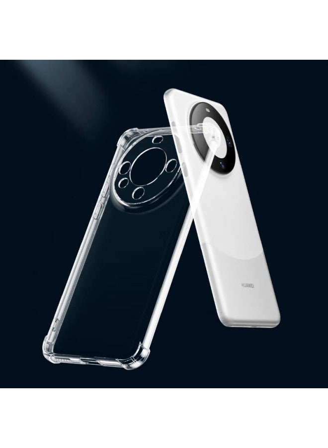 Holdzu غطاء سيليكون مضاد للسقوط بكيس هوائي لهواتف Huawei Mate 70، حماية كاملة للعدسة بلمسة نهائية غير لامعة، غطاء رفيع شفاف عالي الجودة للرجال والنساء - Image 1