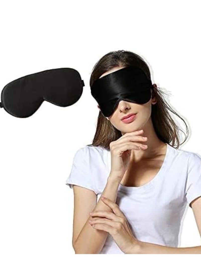 Pure Silk Relaxing Sleeping Eye Mask Cover Natural Silk Travel Soft Blindfold Eye-Patch - Image 1